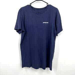 Patagonia Blue Short Sleeve Classic Logo Worn In Feel T Shirt Men Size S Small
